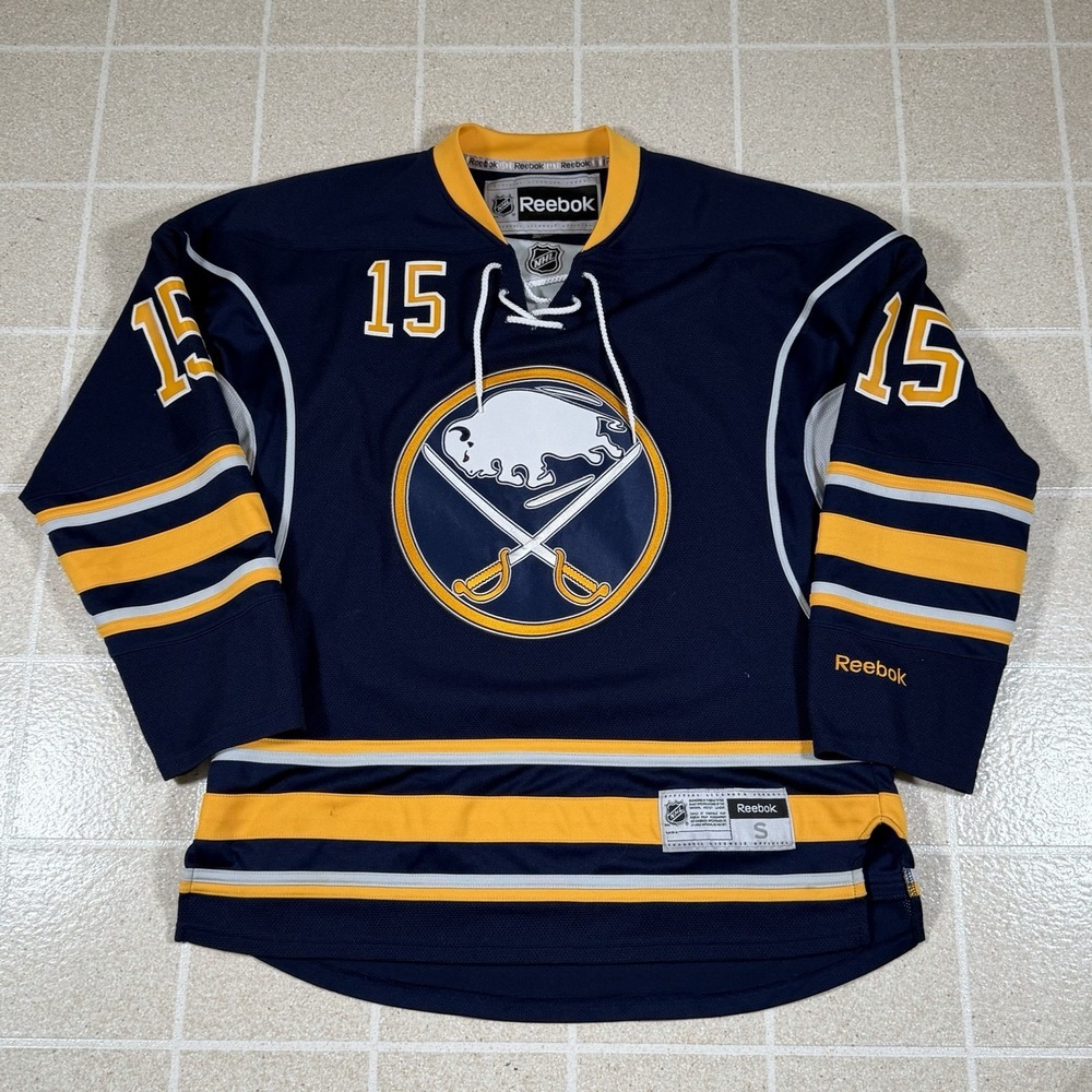 Reebok Buffalo Sabres Jack Eichel #15 NHL Hockey Jersey Men's Small S/M